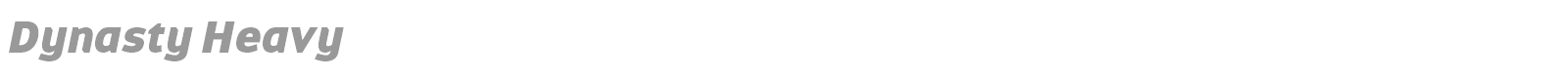 Dynasty Heavy font preview